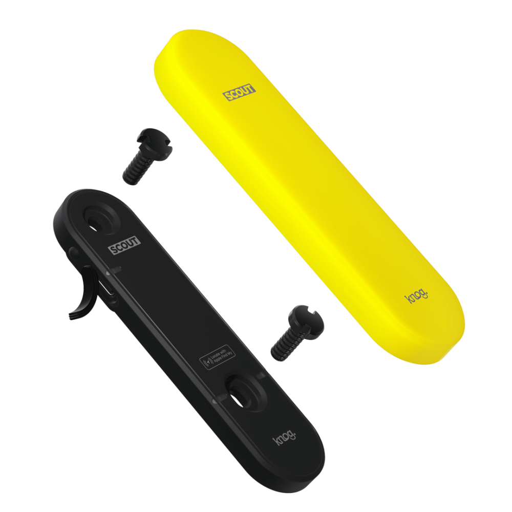 Knog Scout Alarm und Finder, black/neon yellow