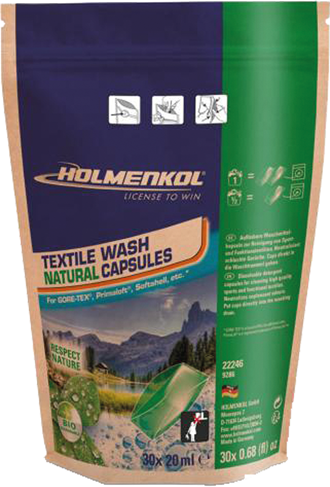 HOLMENKOL Textil Wash Natural Caps 30Stk.