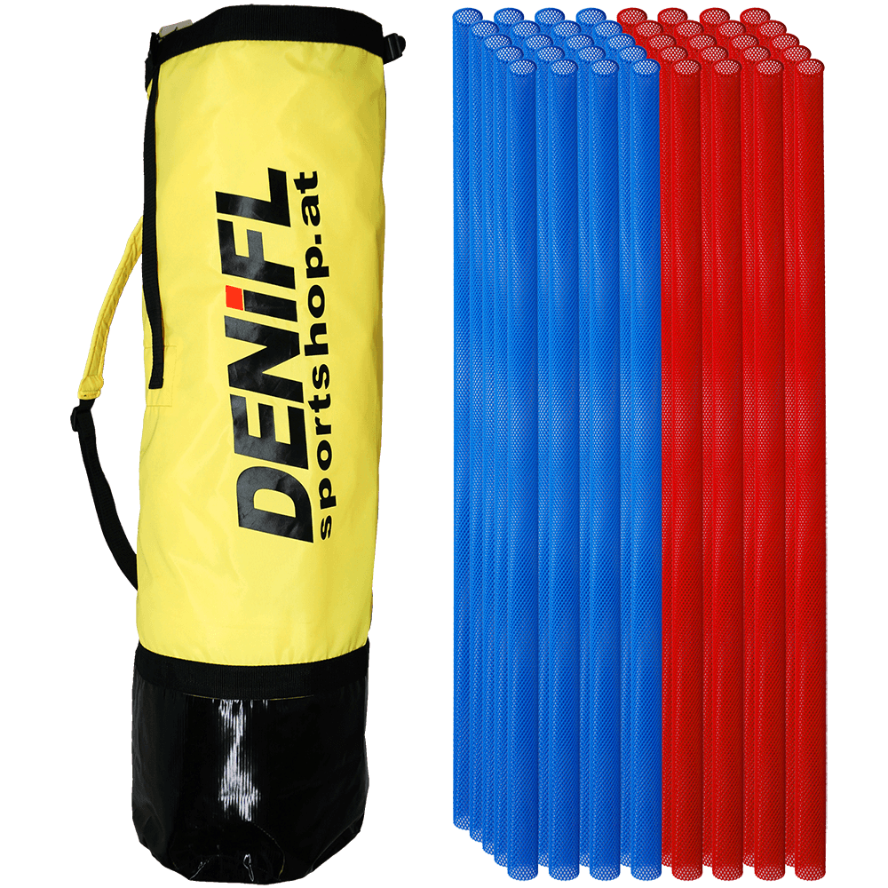 Transport Bag with 40 net poles red and blue